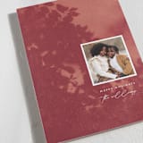 "Penumbra" - Holiday Cards in Cranberry by Snow and Ivy - Detail