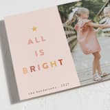 "Citrus" - Holiday Cards in Blush by Morgan Kendall - Detail