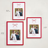 "Scallop Bow" - Holiday Cards in Peppermint by Emily Betts - Formats Available