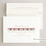 "Holiday Tweed" - Holiday Cards in Wine by Creo Study - FREE Recipient Addressing