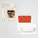"Checker" - Holiday Cards in Latte by Kennedi Shaw - Assembled