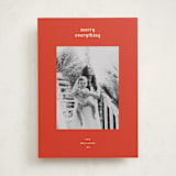 "hued mat" - Holiday Cards in Persimmon by Carrie Moradi - Front