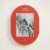 "hued mat" - Holiday Cards in Persimmon by Carrie Moradi - Front