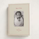 "Simply Modern" - Holiday Cards in Crimson by Jen Ramsey - Folded Card
