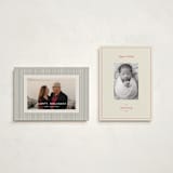 "Simply Modern" - Holiday Cards in Crimson by Jen Ramsey - Photo Orientation Options
