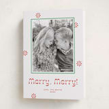 "Peppermint" - Holiday Cards in Candy Cane by Megan Davis - Folded Card