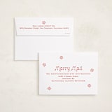 "Peppermint" - Holiday Cards in Candy Cane by Megan Davis - FREE Recipient Addressing