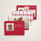 "Lauren" - Holiday Cards in Santa Suit by Blustery August - Back of Card Options