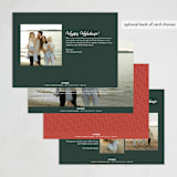"Santa Stop" - Holiday Cards in Evergreen by Carrie ONeal - Back of Card Options