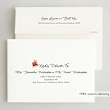 "Santa Stop" - Holiday Cards in Evergreen by Carrie ONeal - FREE Recipient Addressing