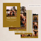 "Anywhere But Home" - Holiday Cards in Golden by Melissa Egan of Pistols - Back of Card Options