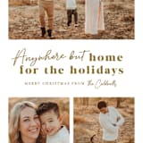 "Anywhere But Home" - Holiday Cards in Golden by Melissa Egan of Pistols - Detail