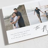 "Paired" - Holiday Cards in Midnight by Melanie Kosuge - Detail