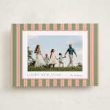 "Southern Stripes" - Holiday Cards in Azalea by Cindy Reynolds - Front