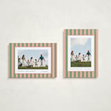 "Southern Sripes" - Holiday Cards in Azalea by Cindy Reynolds - Photo Orientation Options