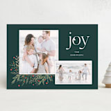 "MULTI BLOOM" - Holiday Cards in Evergreen by Melanie Kosuge - Front