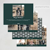 "MULTI BLOOM" - Holiday Cards in Evergreen by Melanie Kosuge - Back of Card