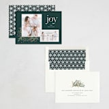 "MULTI BLOOM" - Holiday Cards in Evergreen by Melanie Kosuge - Assembled