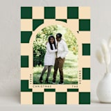 "Checkered Arch" - Holiday Cards in Pine by Baumbirdy - Front