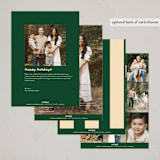 "Checkered Arch" - Holiday Cards in Pine by Baumbirdy - Back of Card Options