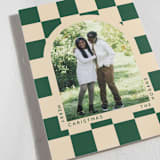 "Checkered Arch" - Holiday Cards in Pine by Baumbirdy - Detail
