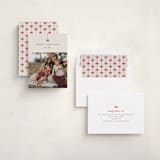 "Bow" - Holiday Cards in Poinsettia by Pixel and Hank - Assembled