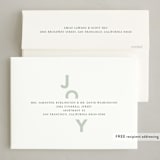 "joy joy" - Holiday Cards in Mint by Erin Deegan - FREE Recipient Addressing
