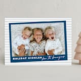 "Giggles Abound" - Holiday Cards in Cadet Blue by Susan Brown - Front