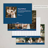 "Giggles Abound" - Holiday Cards in Cadet Blue by Susan Brown - Back of Card Options