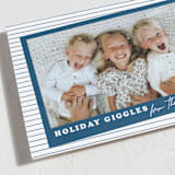 "Giggles Abound" - Holiday Cards in Cadet Blue by Susan Brown - Detail