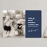 "normal" - Holiday Cards in Navy by Susan Brown - Front