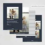 "Endlessly" - Holiday Cards in Coastal by Susan Brown - Back of Card Options
