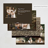 "Classic Tweed" - Holiday Cards in Espresso by Keen Peachy - Back of Card Options