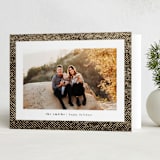 "Classic Tweed" - Holiday Cards in Espresso by Keen Peachy - Folded Card