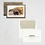 "Classic Tweed" - Holiday Cards in Espresso by Keen Peachy - Assembled