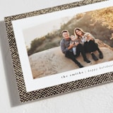 "Classic Tweed" - Holiday Cards in Espresso by Keen Peachy - Detail