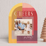 "Color Nouveau" - Holiday Cards in Sunshine by Rebecca Daublin - Front