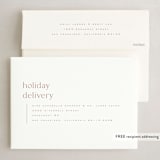 "Light Heartedly" - Holiday Cards in Cinnamon by Kristie Kern - FREE Recipient Addressing