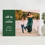 "Bright Edit" - Holiday Cards in Evergreen by Corie Page - Front