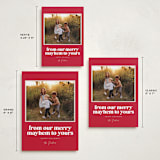 "Our Merry Mayhem" - Holiday Cards in Holly Berry by Robert and Stella - Formats Available