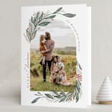 "Winter Foliage" - Holiday Cards in Snow by Joanna Griffin - Folded Card