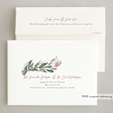 "Winter Foliage" - Holiday Cards in Snow by Joanna Griffin - FREE Recipient Addressing