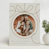 "Ornament Frame" - Holiday Cards in Cinder by Erin German - Front