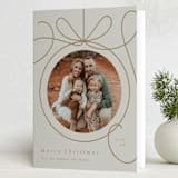 "Ornament Frame" - Holiday Cards in Cinder by Erin German - Folded Card