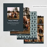 "All Your Days" - Holiday Cards in Night by Heather Cairl - Back of Card Options