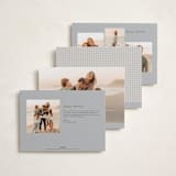 "Gingham Vintage" - Holiday Cards in Ash by Emily Betts - Back of Card Options