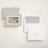 "Gingham Vintage" - Holiday Cards in Ash by Emily Betts - Assembled
