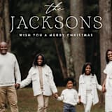 "Simple Surname" - Holiday Cards in Snowflakes by Ekko Studio - Detail