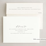 "Simple Surname" - Holiday Cards in Snowflakes by Ekko Studio - FREE Recipient Addressing