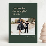 "The Real Story" - Holiday Cards in Pine by Christie Garcia - Front